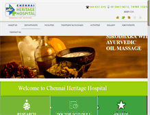 Tablet Screenshot of chennaiheritagehospital.com